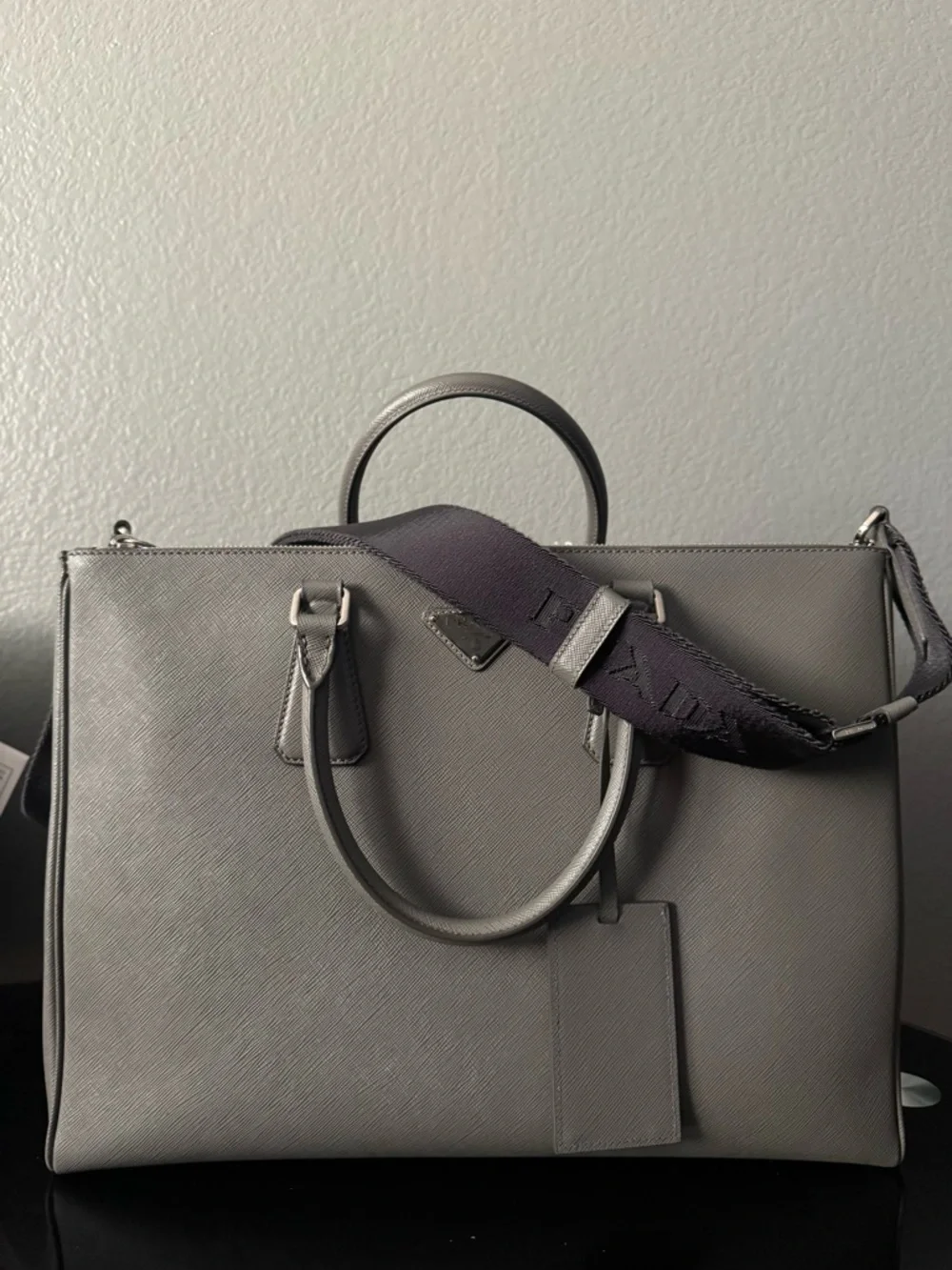 Prada structured saffiano